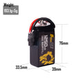 5PCS SR 1250MAH 6S1P 22.2V 120C XT60