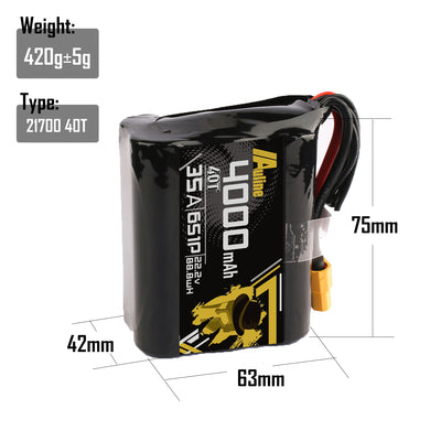 21700 40T 4000MAH 6S1P 22.2V 35A XT60