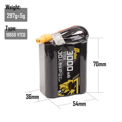 VTC6 3000mAh 6S 22.2v 30A XT60