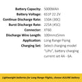 UAV 5000MAH 6S1P 22.2V 45C XT60