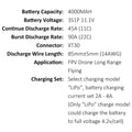 21700 A45 4000MAH 3S1P 11.1V 45A XT30/XT60